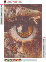 MMAHD Diamond Art Painting Kits for Adults,DIY 5D Round Full Drill Art Eye Diamond Art,Perfect for Relaxation and Home Wall Décor(11.8×15.8Inches) MMAHD