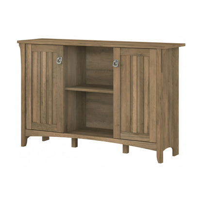 Bush Furniture Salinas Accent Storage Cabinet with Doors in Reclaimed Pine - WoodArtSupply