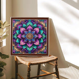 AMORARS Mandala Diamond Painting Kit for Adults - 5D Diamond Art Beginners - DIY Full Diamond Dot Rond Gem Art Paintings, Suitable Gifts, and Home Decoration Crafts, 12x12Inch AMORARS