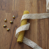 CraftersAvenue Beeswax Candle Making Kit - 16 Beeswax Sheets for Candle Making - Size 5 x 8 in - Make Your Own Rolled Candle - Candle Making Supplies - Beeswax Candle Making Set, yellow (16PBS) CraftersAvenue