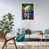 NWQZBYHT Bird Diamond Art Kits for Adults,5D Diamond Painting Kits for Beginner,DIY Round Full Drill Diamond Dots Paintings Picture Gem Art Kits for Adults Crafts Home Wall Decor 12x16 Inch NWQZBYHT