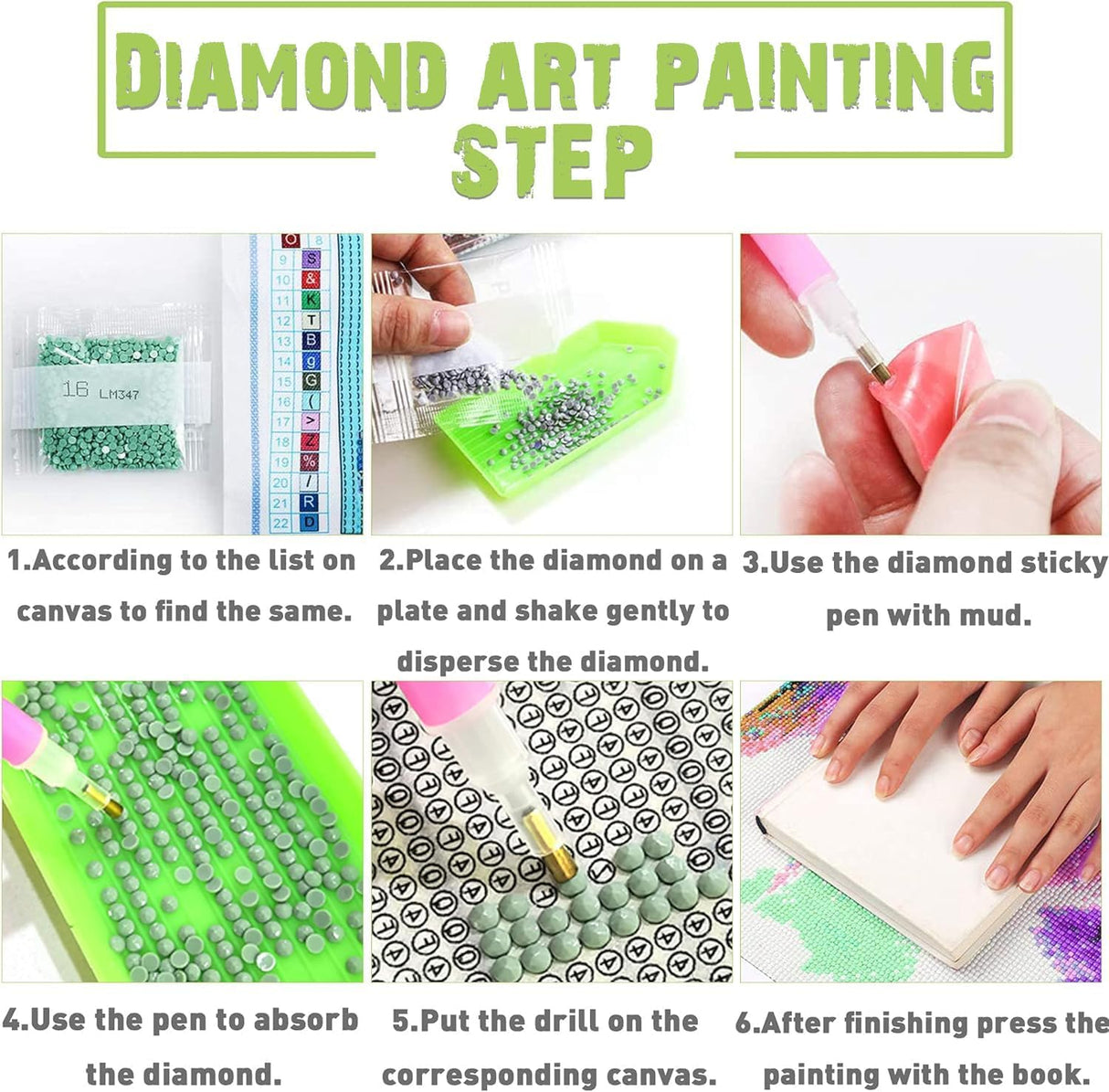 Kaliosy 5D Wolf Diamond Art Kits for Adults, DIY Large Size Animals Flowers Diamond Painting Full Round Drill Crystal Art - Craft Cross Stitch Embroidery for Home Wall & Office Decor 11.81x31.5 inch Kaliosy