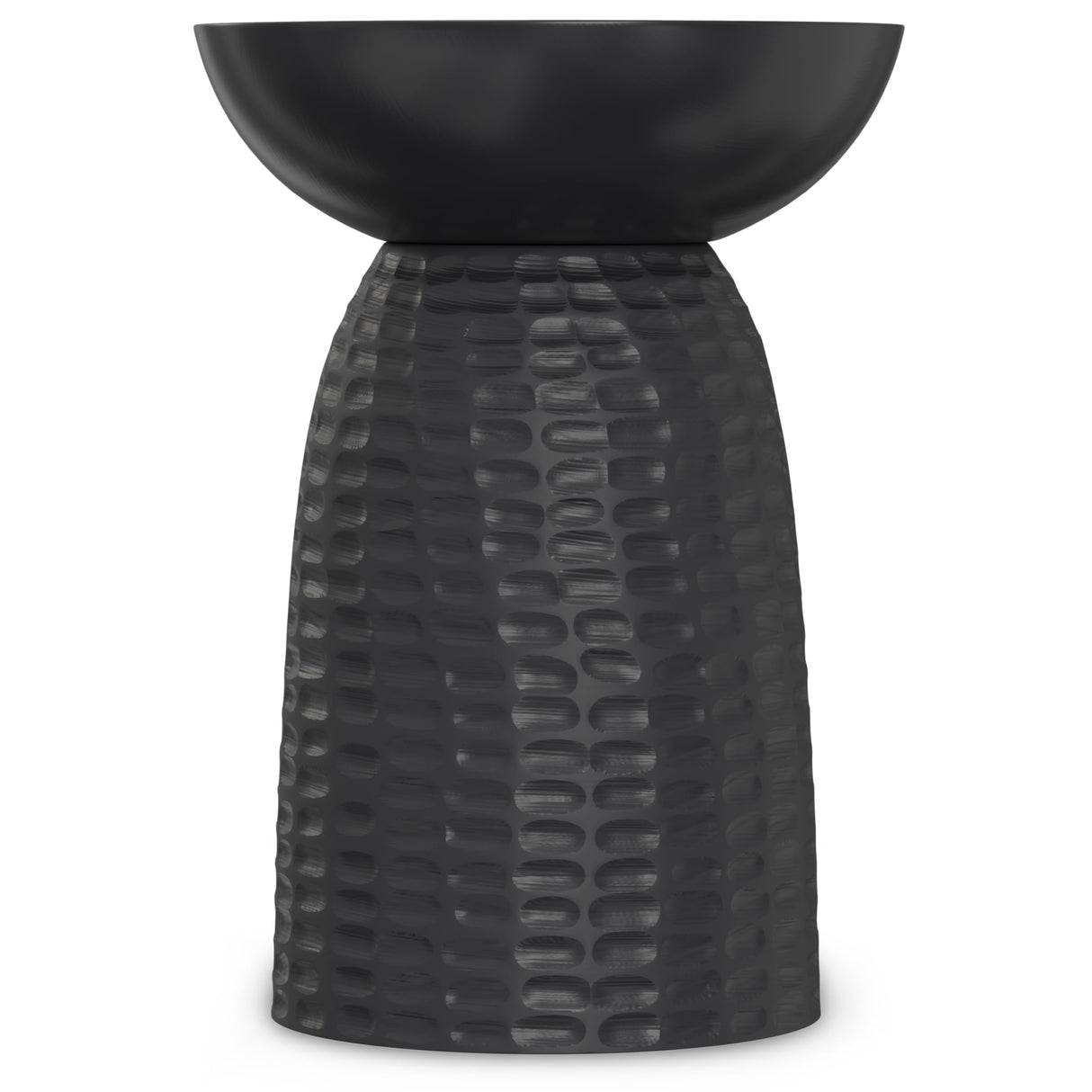 SIMPLIHOME Boyd SOLID MANGO WOOD 13 inch Wide Round Contemporary Wooden Accent Table in Black, Fully Assembled, for the Living Room and Bedroom SIMPLIHOME