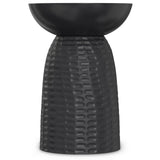 SIMPLIHOME Boyd SOLID MANGO WOOD 13 inch Wide Round Contemporary Wooden Accent Table in Black, Fully Assembled, for the Living Room and Bedroom SIMPLIHOME