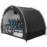 Happy Travel Bike Storage Tent Shed,7x5ft Large Outdoor Waterproof Bicycle Covers Shelter with Window for 4/5 Bikes,Oversized Outside Portable Sheds for Lawn Mower,Garden Tools,Motorcycle HAPPY TRAVEL