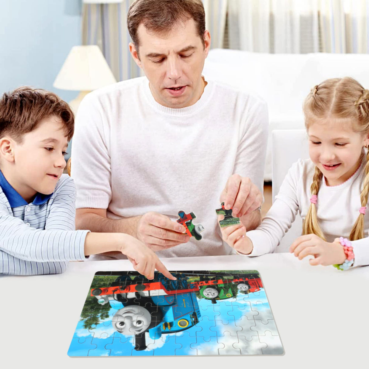 Puzzles for Kids Ages 4-8 60 Pieces Jigsaw Puzzles for Boys and Girls Educational Learning Puzzles in Metal Box bexido