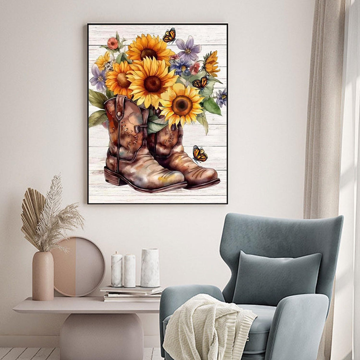 AIBOERL Diamond Art Kits for Adults,Sunflower Special Shaped Diamond Painting Kits 5D,Full Drill DIY Crafts Diamond Painting Kit Adult for Home Decor Gift Diamond Dots 11.8x15.7inch AIBOERL