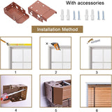 LLPEIJIE026 Wood Window Venetian Blinds,Bamboo Blinds,50mm Slats,Curtains Windows Treatment Shutters,for Kitchen,Office,Bathroom,Bedroom,Living Room,Customizable (70x140cm/28x55in) LLPEIJIE026