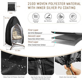 RADIATA Patio Hanging Egg Chair with Stand, Rattan Swing Chair with Cushion and Pillow, Wicker Hammock Chair for Indoor Outdoor Bedroom Living Room Garden (Brown with Cover) RADIATA