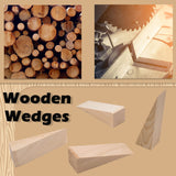 Wooden Door Stopper Non-Slip Door Stops Wooden Wedges Wood Door Stop Door Wedge for Bottom of Door Stopper Wedge Triangle Wood Block for Home Bedroom Office Living Room 3.9 * 1.2 * 1.2in (8pcs) Cuyacili