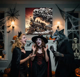 GXGLLPZBY Diamond Art Kits for Adults, Steam Strain Diamond Painting Kits for Beginners, 5D DIY Skull Paint by Diamond,Full Round Drill Diamond Dot Gem Art Home Wall Decor 13.78x13.78in GXGLLPZBY