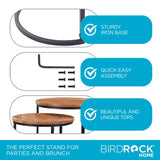 BIRDROCK HOME Wooden Nesting Side Tables - Mid Century Modern Stackable Coffee Table - Space-Saving Wooden End Table for Living Room, Bedroom, Centerpiece, Office, Balcony - Natural Mango Wood - 2 Set BIRDROCK HOME