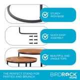 BIRDROCK HOME Wooden Nesting Side Tables - Mid Century Modern Stackable Coffee Table - Space-Saving Wooden End Table for Living Room, Bedroom, Centerpiece, Office, Balcony - Natural Mango Wood - 2 Set BIRDROCK HOME