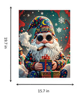 TINDAY Paint by Numbers Kit for Adults Beginner Paint by Number for Adult Gnome Painting by Number for Adults Painting Kits for Adult Christmas Canvas Art Home Decor Santa Claus Wall Art 16x20 in TINDAY