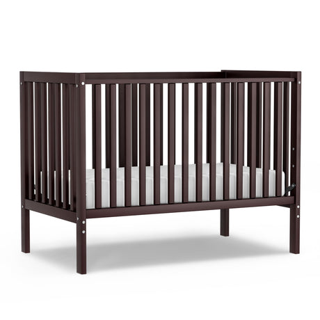 Saylike Baby Crib 5-in-1 Convertible, Wood Full Size Toddler Bed for Small Baby, Made of Sustainable Natural Pinewood Cribs, Non-Toxic Finish, Simplistic Nursery Furniture (Espresso) Saylike