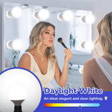 MAXvolador G25 LED Globe Light Bulb 60W Equivalent, Daylight White 5000K E26 Vanity Light Bulbs for Bathroom Makeup Mirror, Round Bulb Non-Dimmable 8-Pack MAXvolador