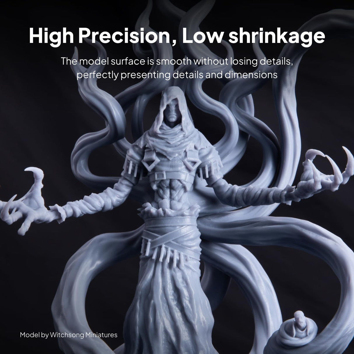 ELEGOO Water Washable ABS-Like 3D Printer Resin Ceramic Grey 1000g, High Performance, Durable, Low Odor, 3D Resin for 405nm MSLA LCD DLP Resin 3D Printers ELEGOO