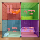 GUQASDV Black Cat Cages Indoor, Catio Indoor Cat Enclosure, Cat Playpen with Top Cover, Cat Crate with Wheels for Ferret, Chinchilla, Rabbit, Small Animals(106 * 36 * 82cm) GUQASDV