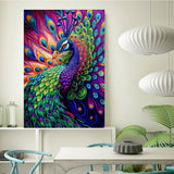 KEUASDV Diamond Painting Kits for Adults, Peacock 5D DIY Diamond Art Kits Full Drill Diamond Dots for Gift Wall Decor and Relaxation Gem Arts 12x16 inch KEUASDV