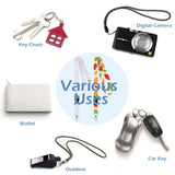 Outus 15 Pieces Sublimation Lanyard Blank White Sublimation Neck Lanyards Neoprene DIY Sublimation Lanyards Christmas Gifts for Keychain Card Name Badge Holder Outus