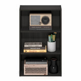 Furinno Basic Book Shelf, 3-Tier Bookshelf, Cube Storage Organizer Bookcase with Open Shelf, 7 x 17 x 26, for Living Room, Bedroom, Home Office, Espresso Furinno