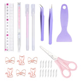 Arvakr Scrapbooking Tools, Scrapbook Supplies with Sticker Tweezers, Glue Pen for Crafting, Card Making, Sticker Cutter, Paper Craft Arvakr