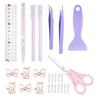 Arvakr Scrapbooking Tools, Scrapbook Supplies with Sticker Tweezers, Glue Pen for Crafting, Card Making, Sticker Cutter, Paper Craft