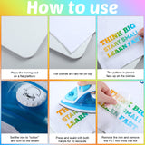 24 Pcs Iron on Decals for Clothing Positive Iron on Patches Inspirational Quote HTV Stickers Printable Heat Transfer Vinyl Designs Sublimation Transfers Patches for Jackets Hat Backpack DIY Craft Tinlade