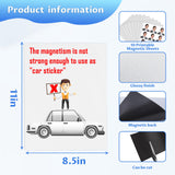 Towjug Printable Magnetic Sheets 8.5x11 Inches for Inkjet Printers, 8 Sheets Glossy Print Paper Non-Adhesive Backing, 12mil Thickness DIY Flexible Magnet Photos Towjug