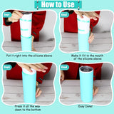 Hysagtek 2 x Sublimation Silicone Wraps for Tumblers 20oz Seamless Sublimation, Silicone Tumbler Wraps, Silicone Sleeves for Sublimation, with Gloves, Heat Tape for Sublimation Tumbler Heat Press Hysagtek