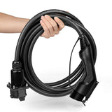 32A 20 Feet EV Charger Extension Cord for J1772 Electric Vehicle Charging Stations Black LEFANEV
