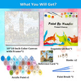 Artunion Framed Paint by Numbers Kit for Adults Beginners & Kids Ages 8-12,Big Ben Paint by Number with Frame,London City Paint by Numbers Kit on Canvas 10 * 10 Inch Without Easel Artunion