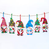 Winlyn 24 Sets Christmas Craft Kits - Winter Crafts DIY Gnome Ornaments & Decorations Art Sets with Foam Stickers for Kids Holiday Seasonal Home & Classroom Activities Party Favors Winlyn