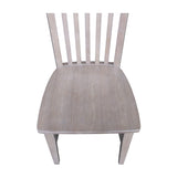 International Concepts Cosmo Chair Washed Gray Taupe IC International Concepts