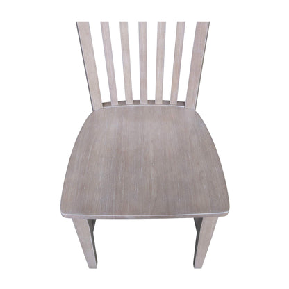 International Concepts Cosmo Chair Washed Gray Taupe - WoodArtSupply