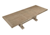 Steve Silver Furniture Napa Dining Modern Transitional Styling, Expands to Seat up to 10, Weathered Sand Finish Table Steve Silver Furniture