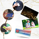 Ctosree 500 Pcs White Sublimation Metal Business Card Blanks 0.22 mm Aluminum Blanks Name Card 3.39 x 2.13 Inch Thick Aluminum Alloy Sublimation Cards for Office Business Blank DIY Printing Engrave Ctosree