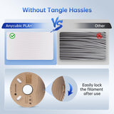 ANYCUBIC PLA Plus (PLA+) 3D Printer Filament 1.75mm, High Toughness 3D Printing Filament, Dimensional Accuracy +/- 0.02mm, Print with Most FDM 3D Printers, 1KG Spool, Black ANYCUBIC