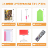 SENQAO Horse Diamond Art Kits for Adults,Christmas 5D Diamond Painting Kits for Beginners,Round Full Drill Gem Art for Adults,DIY Diamond Dots Paintings Picture Arts Craft for Home Decor 12x16inch SENQAO