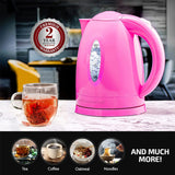 OVENTE Electric Kettle, Hot Water, Heater 1.7 Liter - BPA Free Fast Boiling Cordless Water Warmer - Auto Shut Off Instant Water Boiler for Coffee & Tea Pot - Pink KP72P OVENTE