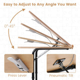 KROFEM Rolling Jigsaw Puzzle Table with Wheels, Adjustable Height, Pneumatic Tilt, Extra Large for 1500 Pieces, Portable Puzzle Cart, Black KROFEM