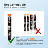 E-Z Ink Compatible Ink Cartridge Replacement for Canon PGI-270XL CLI-271XL PGI270 XL CLI271 XL to use with MG6820 MG5720 MG7720 (1 Large Black,1 Small Black,1 Cyan,1 Magenta,1 Yellow) 5 Pack E-Z Ink