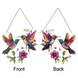 STGLCR Hummingbird Diamond Art Suncatcher,DIY Special Shape Hanging Diamond Gem Art,Window Pendant Ornament Suitable for Sparkling Garden, Window Wall Decoration Painting 7.8INCH STGLCR