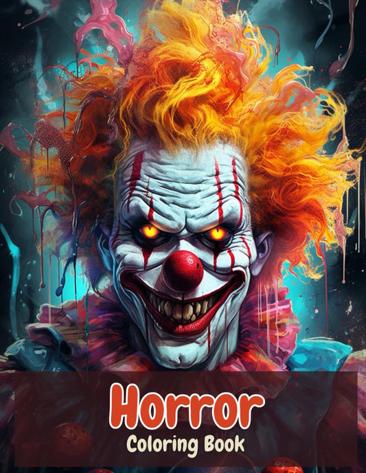 Horror Coloring Book: Famous Scary Horror Movie Creatures and Killers | Halloween's Scary Movie Icons (Horror Coloring Books)