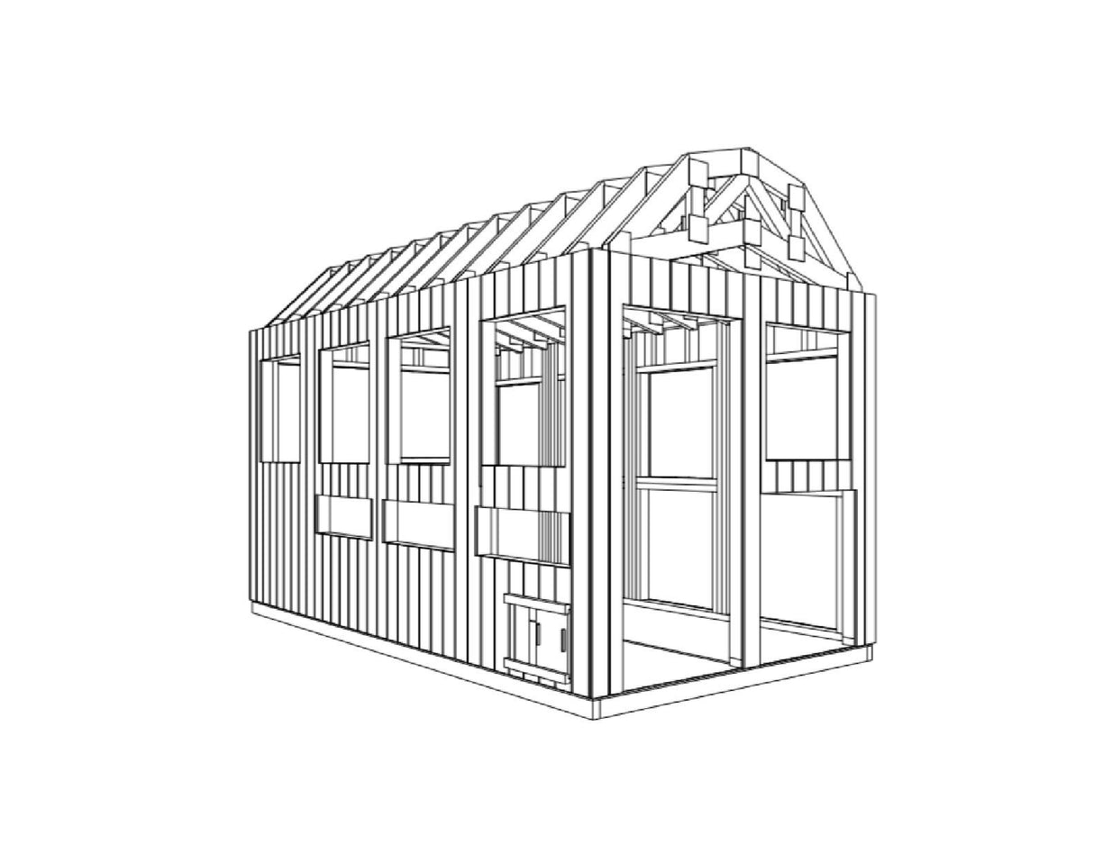 Poultry Chicken Coop Plans DIY Backyard Barn Hen House Cage with Run 8' x 16' WoodArtSupply