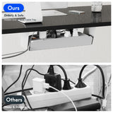 FLEXISPOT EN2 Electric Stand Up Desk 48 x 30'' Whole-Piece Desktop Standing Desk Standing Height Adjustable Desk with Desk Clamp Power Strip, Cable Management (Gray Frame + 48" Black Top, 2 Packages) FLEXISPOT