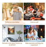 Artunion Fall Mountain Waterfall Paint by Numbers for Adults Beginner, Scenery Paint by Number Kits, DIY Oil Painting Paint by Number Kits on Canvas Arts Craft for Home Wall Decor 16x20 Inch Artunion