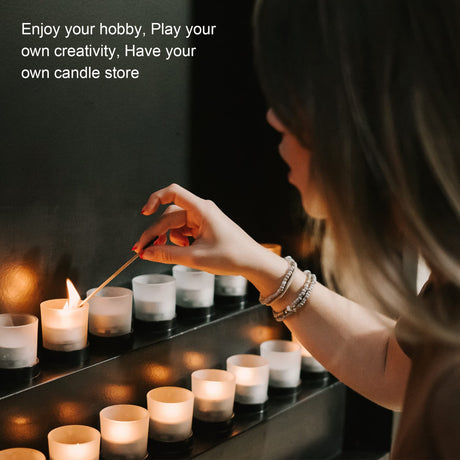 Ohcans Premium Soy Wax for Candle Making, 2.2lbs Natural Soy Wax, 100 Cotton Wicks & Holders Ohcans