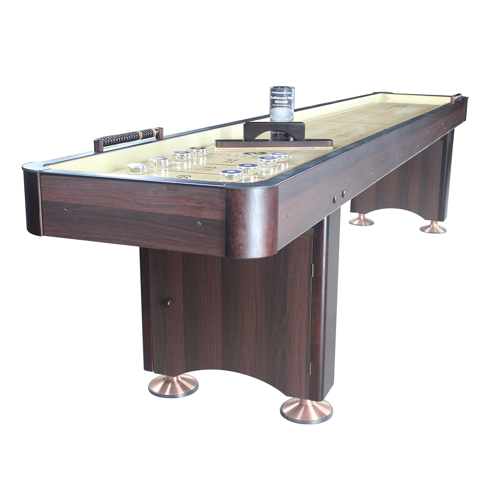 Playcraft Woodbridge 9' Espresso Shuffleboard Table - WoodArtSupply