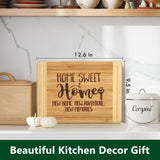 Housewarming Gifts, Engraved Cutting Board House Warming Gifts for New Home, New Home Gift Ideas For Couple, Women, Men, Friends, New Homeowner, Daughter, Son, Home Sweet Home Sign Ringshine